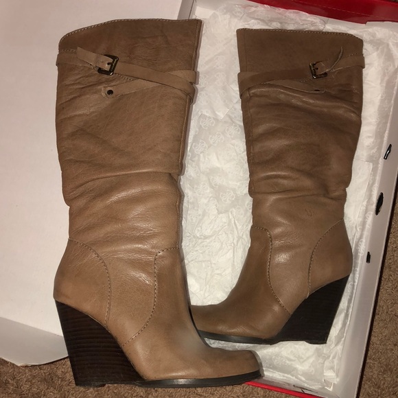 guess wedge boots